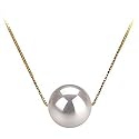 PearlsOnly Kristine White 8-9mm AAA Japanese Akoya Pearl Pendant