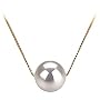 PearlsOnly Kristine White 8-9mm AAA Japanese Akoya Pearl Pendant