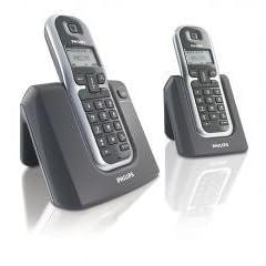 Philips DECT1222 Digital Cordless Phone Twin Pack