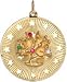 Tree of Life in Stared Circle, 14K Gold Charm