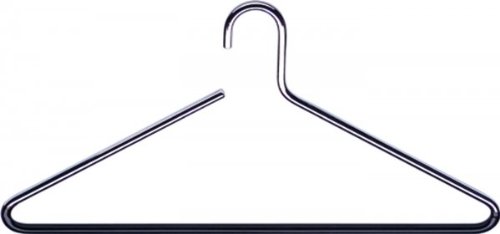 Heavy Duty Chrome Hanger - Case of 20 (Black / Chrome) (8.5