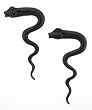 Organic Hand Carved Serpent Horn Plugs - 4 Gauge - 25mm x 45mm - Sold as a Pair