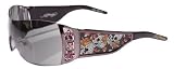 Review   / Ed Hardy Sunglasses EHS 022 Skull and Cherry Blossoms Gunmetal