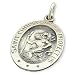 Sterling Silver Oval St. Christopher Medal Charm