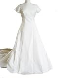 Ivory Eden Bridal Satin Bridal Gown Wedding Dress, Size 12 14, BC22