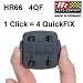 Produkt-Bild: HR 66 Adapter 4 Quick-FIX 4QF, schwarz, Adapter 4 QuickFIX mit den 4-Krallen auf die Kfz-Halterung stecken und einrasten