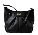 Image of Coach Ashley Leather Swingpack Crossbody Messenger Bag Purse 46872 Black