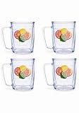 Tervis Tumblers - Fruit - Citrus - 17 oz Mugs - set of 4 - B000Z4M0AE