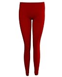 Red Seamless Leggings Full Length