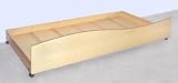 Birch Wood Trundle Bed Box - Twin Size
