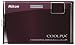 Nikon Coolpix S60 Digitalkamera (10 Megapixel, 5-fach opt. Zoom, 8,9 cm (3,5 Zoll) Display) bordeauxrot