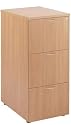 3-Drawer Lockable Filing Cabinet for Office or Home in Oak