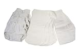 Dappi Comfy Fit Cloth Diaper Bundle, White, Medium