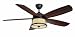 Savoy House 52-252-5BW-244 San Remo 52-Inch Ceiling Fan, Copper Basin Finish with Beechwood Blades and Integrated Cream Frosted Light Kit