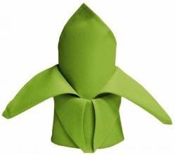 20 Inch x 20 Inch Apple Green Polyester Napkins 12 Ct
