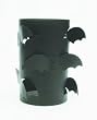 Tag Halloween Metal Flying Bat Hurricane Candle Holder, 9-Inches Tall x 5.25-Inches Diameter