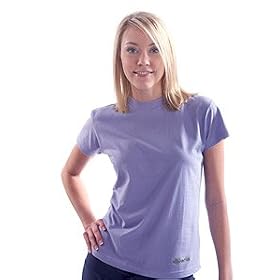 Women's Organic Cotton Workout T-shirt - Soft Lavender