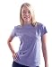 Women's Organic Cotton, Workout T-shirt - Soft Lavender, Large