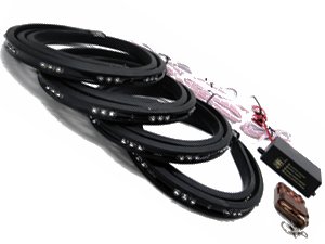 7-Colors LED Undercar Neon Strip Underbody Under Car Body Light Kit