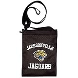 Jacksonville Jaguars Game Day Pouch Screen Printed Team Graphics Zipper Closure Nylon Strap