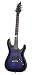 Schecter Blackjack Slim Line Series C-1 6-String Electric Guitar, Satin See-Thru Blue Burst, with Active Pickups