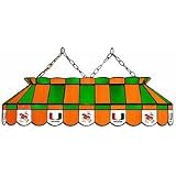 Buy Miami Hurricanes MVP Pool Table Stained Glass Lamp by Sports Fan Products