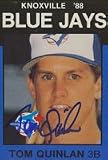 Tom Quinlan, Knoxville Blue Jays - Blue Jays Affiliate Autographed Card