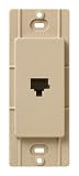 Lutron SC-PJ-DS Satin Colors Phone Jack, Desert Stone