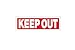 Keep Out Durable Plastic Sign