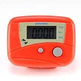 2x LCD Digital Exercise Sport Gym Steps Counts Pedometer Calorie Counter Keep Fit Fitness Walking Running Red