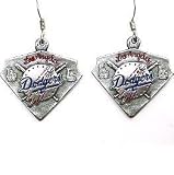 Los Angeles Dodgers Dangle Earrings - MLB Baseball Fan Shop Sports Team Merchandise
