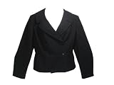 Anne Klein Black Double-breasted Cinema Blazer 20W