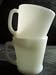 Set of 2 1950s White Fire King D-handle Mugs
