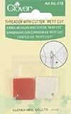 Clover Petite Needle Threader & Cutter 2/Pkg 478, 3 Item(s)/Order