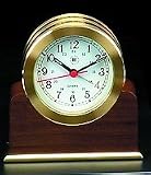Nautical Boat Tripoli Alarm Clock Brass & Wood