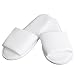 Open Toe Towelling Spa Slippers, White