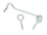 Crown Bolt 62534 2-Inch Zinc Plated Hook and Eye, Silver, 4-Pack