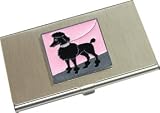 Black Poodle Business Card Case