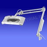 Professional Fluorescent Magnifier Lamp - Extra-Large 7.5 x 6.25' Lens - 5 Diopter