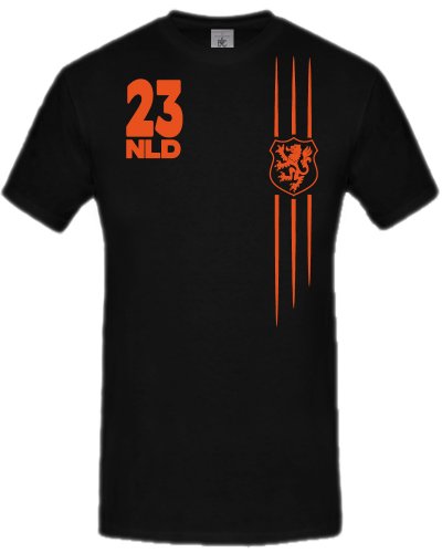 FUSSBALL WM 2014 – NIEDERLANDE FANSHIRT 3299(K-SW) Gr. 134/146