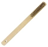 ストロングツール(Strong TooL) 木柄ワイヤーブラシ 3行 焼入鋼線 11803