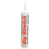 Sashco Big Stretch Acrylic Latex High-Performance Caulking Sealant, 10.5 Ounce Cartridge, White (Pack of 12)