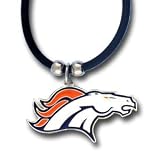 NFL Denver Broncos Rubber Cord Logo Necklace
