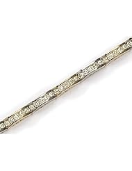 14K Yellow Gold Diamond Channel Bracelet
