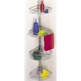 4-Tier Chrome Shower Organizer - Standard by Better Sleep Inc.