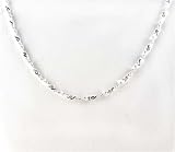 Sterling Silver Sparkling Italian Twist Serpentine Chain
