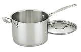 Cuisinart Chefs Classic Stainless 4-1/2-Quart Saucepan with Helper Handle and Cover