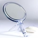 Hand Mirror with Stand 7X to 1X