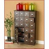 Apothecary Cabinet (Espresso) (42.625h x 27.25w x 6.75d)