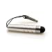 System-S Mini Stylus Stift Touch Pen Eingabestift Silber für Apple iPad 1 2 3 iPhone Classic 2G 3G 3GS 4 4S iPod Touch